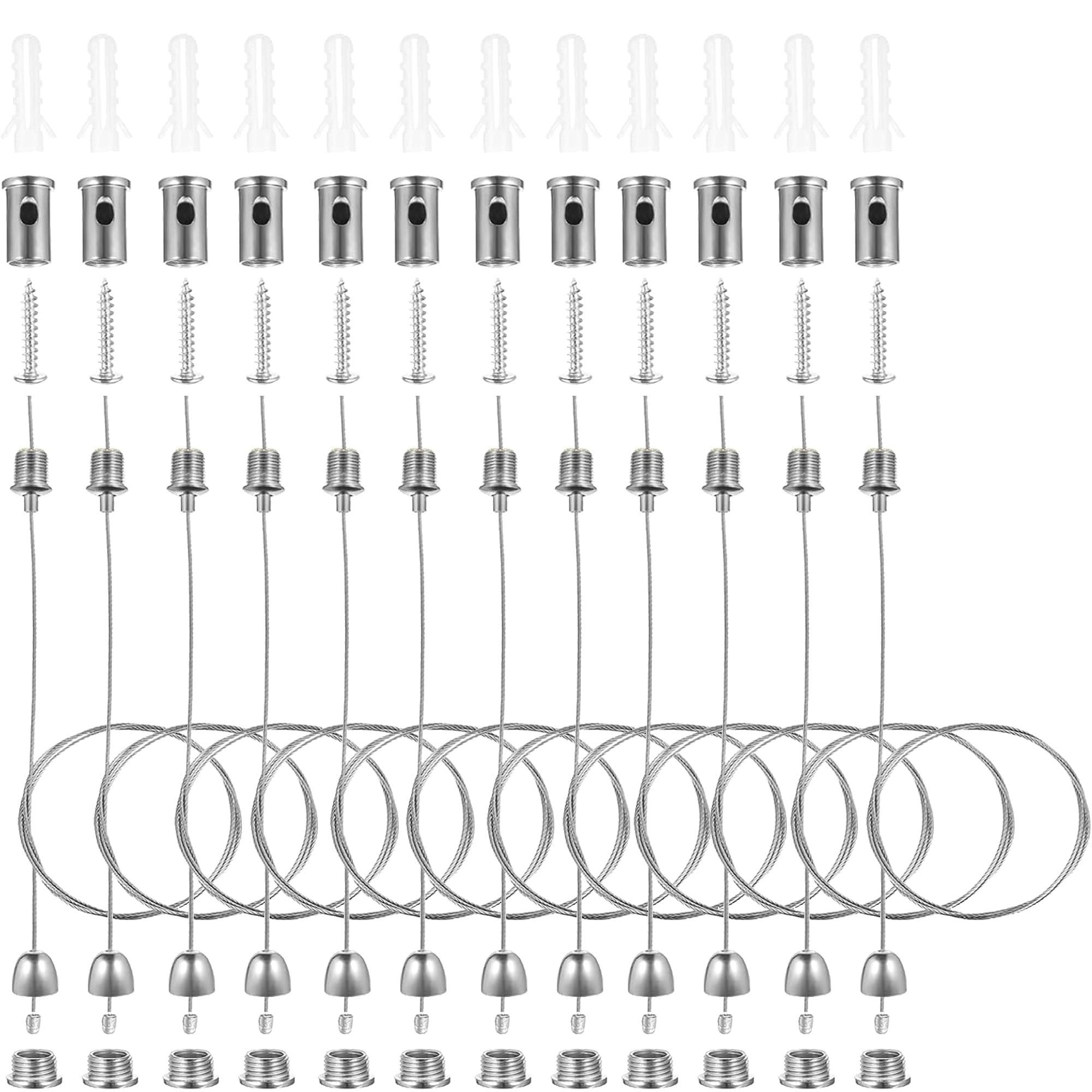 Kit de 12 Filins de supension | Réglables 1m maximum