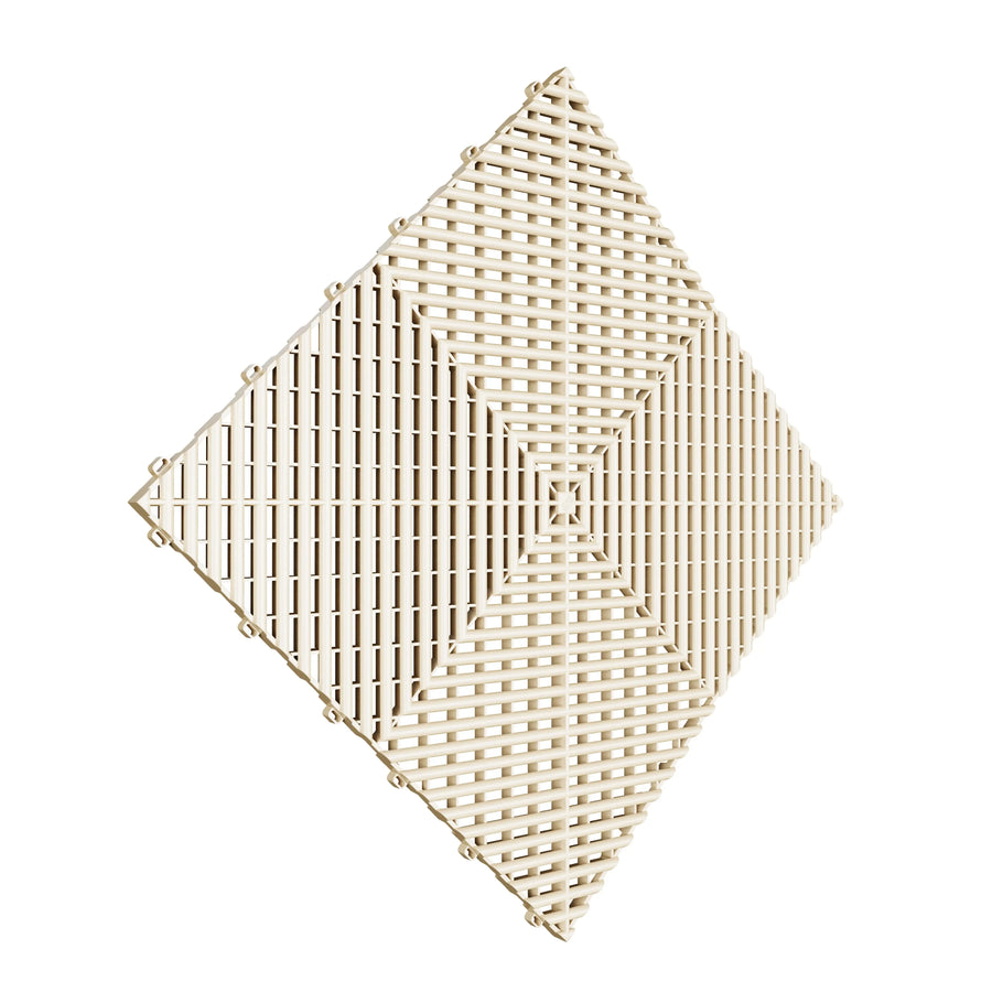 BODENFLIESE IN BEIGE SCHACHBRETTMUSTER