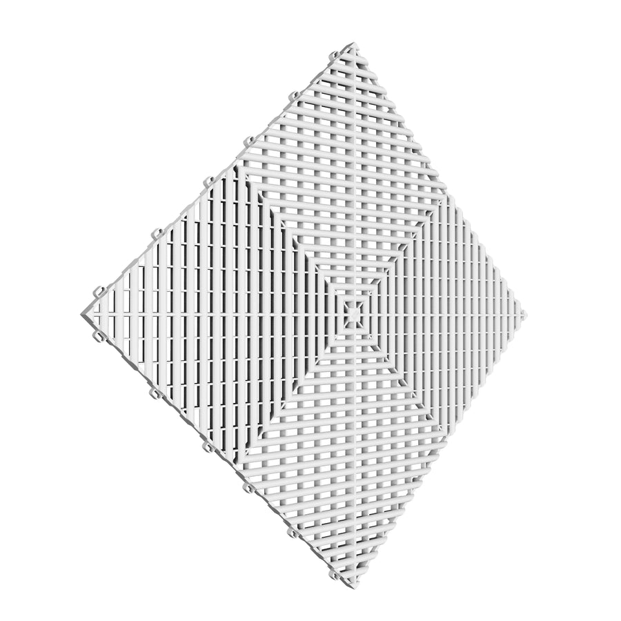Dalle de sol BLANC effet damier