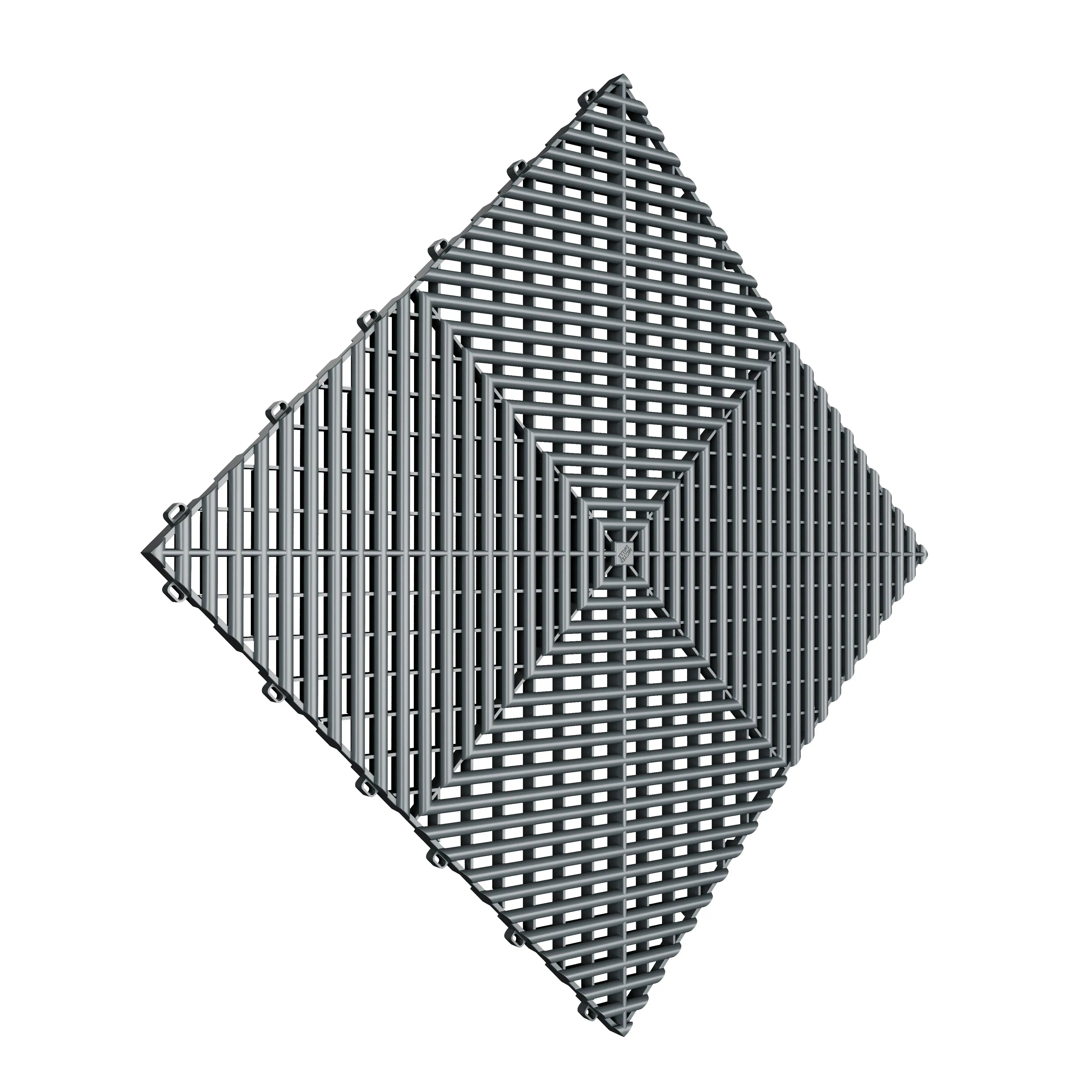 DALLE DE SOL EFFET DAMIER GRIS FONCÉ MISTER DALLE