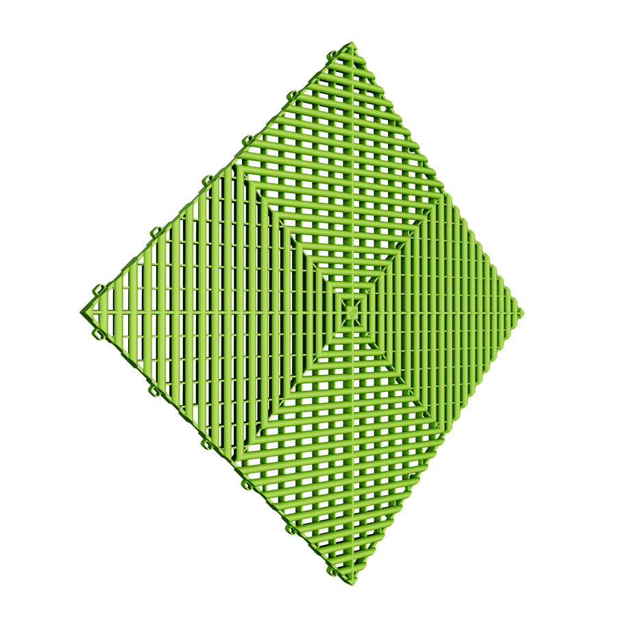 FLASH GREEN CHECKERBOARD EFFECT FLOOR TILE
