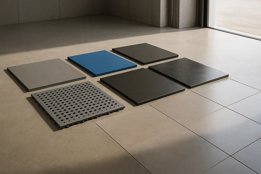 Différences-entre-les-types-de-dalles-pour-garage-polypropylène-PVC-caoutchouc-etc. MISTER DALLE