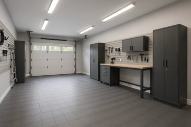 Transformer son garage en espace de travail avec des dalles adaptées