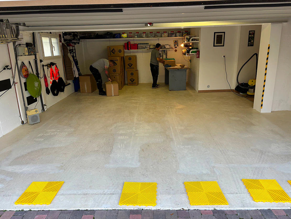 Garage avant installation Mister Dalle