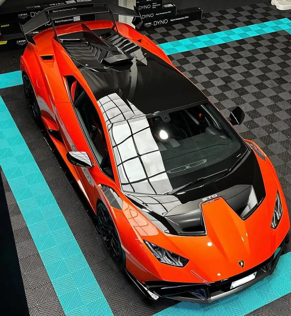 DALLE DE SOL EFFET DAMIER BLEU CLAIR MISTER DALLE