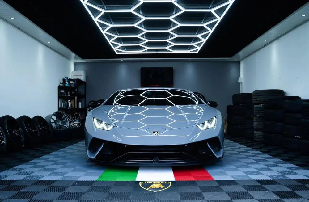 DALLE DE SOL EFFET DAMIER GRIS CLAIR MISTER DALLE