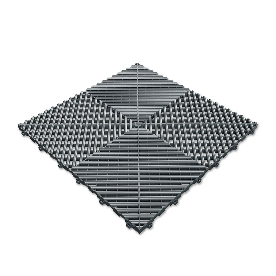 DALLE DE SOL EFFET DAMIER GRIS FONCÉ MISTER DALLE