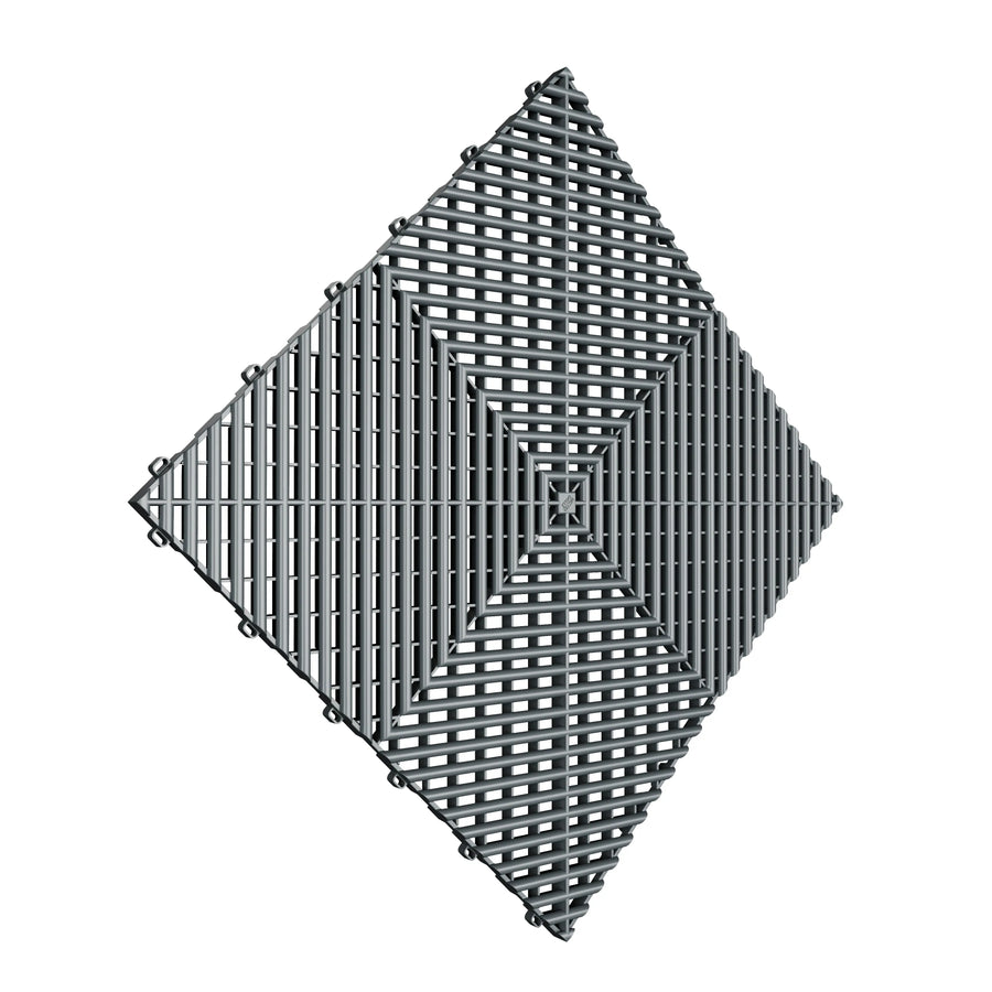 Dalle de sol GRIS FONCÉ effet damier