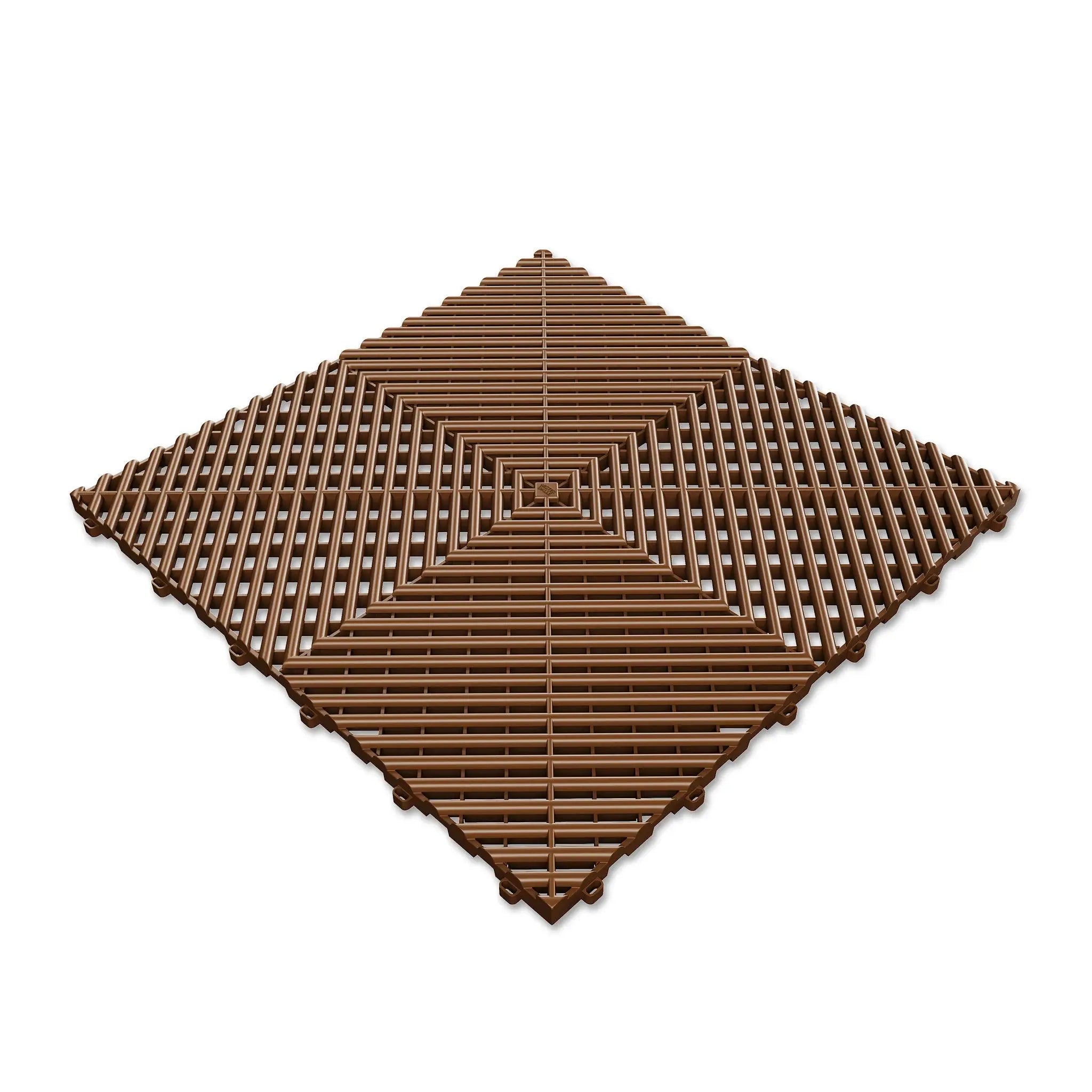 DALLE DE SOL EFFET DAMIER MARRON BRUN MISTER DALLE