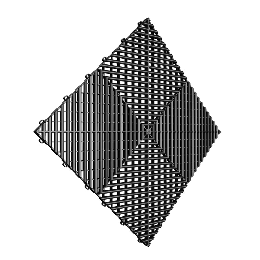Dalle de sol NOIR effet damier