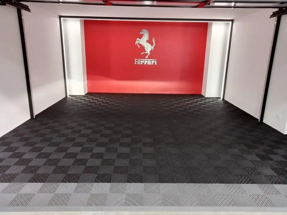 DALLE DE SOL EFFET DAMIER NOIR MISTER DALLE