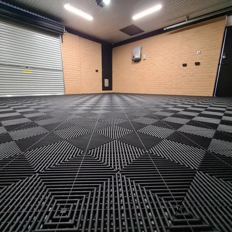 DALLE DE SOL EFFET DAMIER NOIR MISTER DALLE