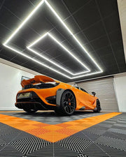 DALLE DE SOL EFFET DAMIER ORANGE MISTER DALLE