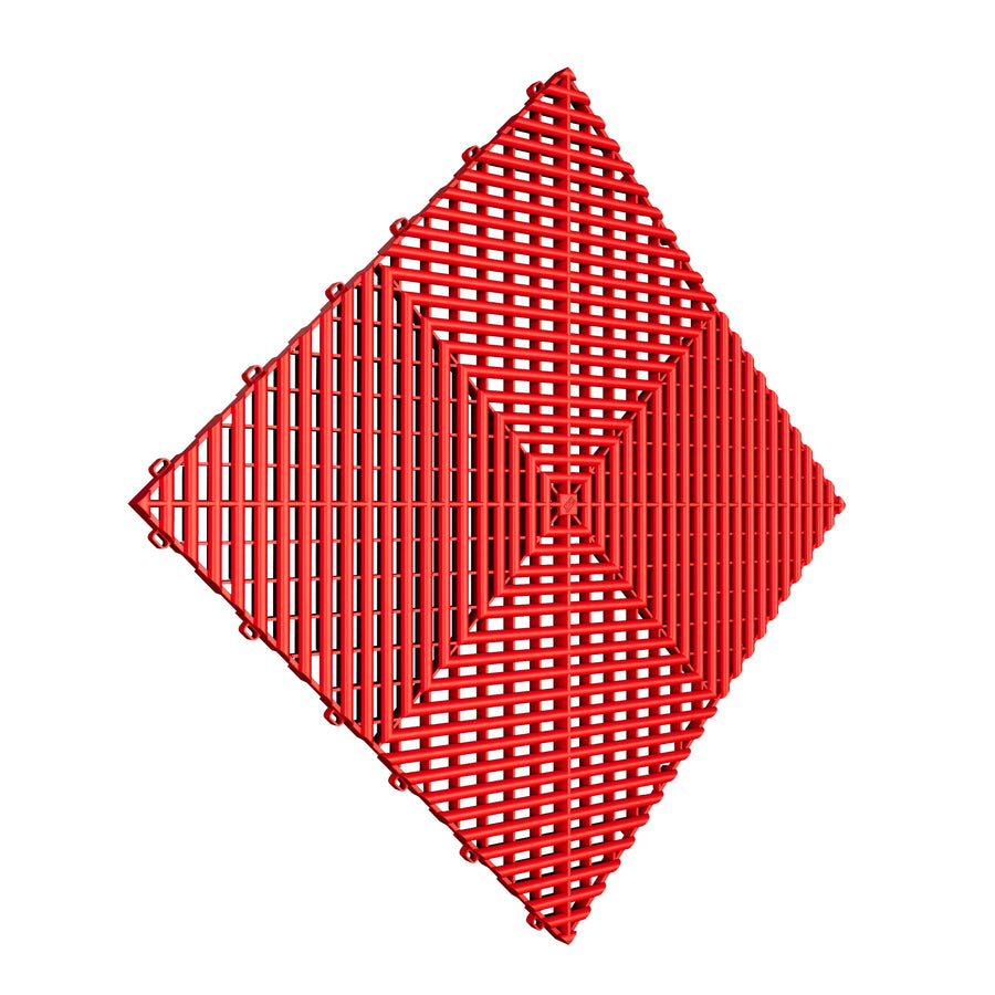 Dalle de sol ROUGE effet damier