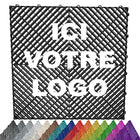 DALLE DE SOL PERSONNALISABLE EFFET DAMIER MARQUE LOGO | 15 COULEURS
