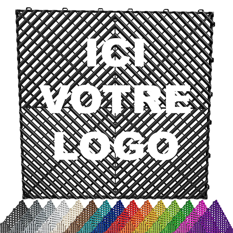 BODENFLIESE MIT PERSONALISIERBAREM SCHACHBRETTMUSTER, MARKE ODER LOGO | 15 FARBEN