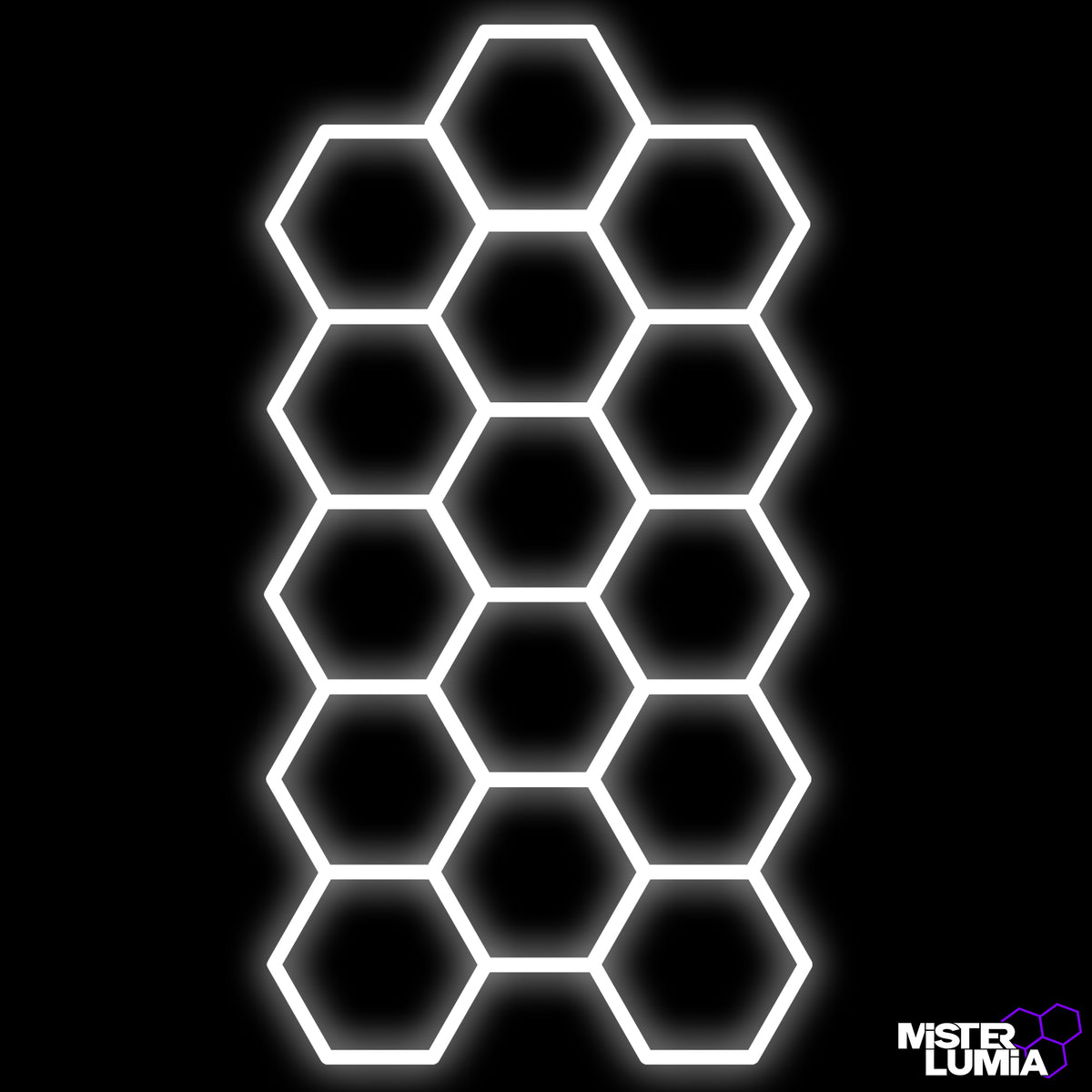 Luminaire LED hexagonal Farnyx 438 × 230 cm – Mister Dalle