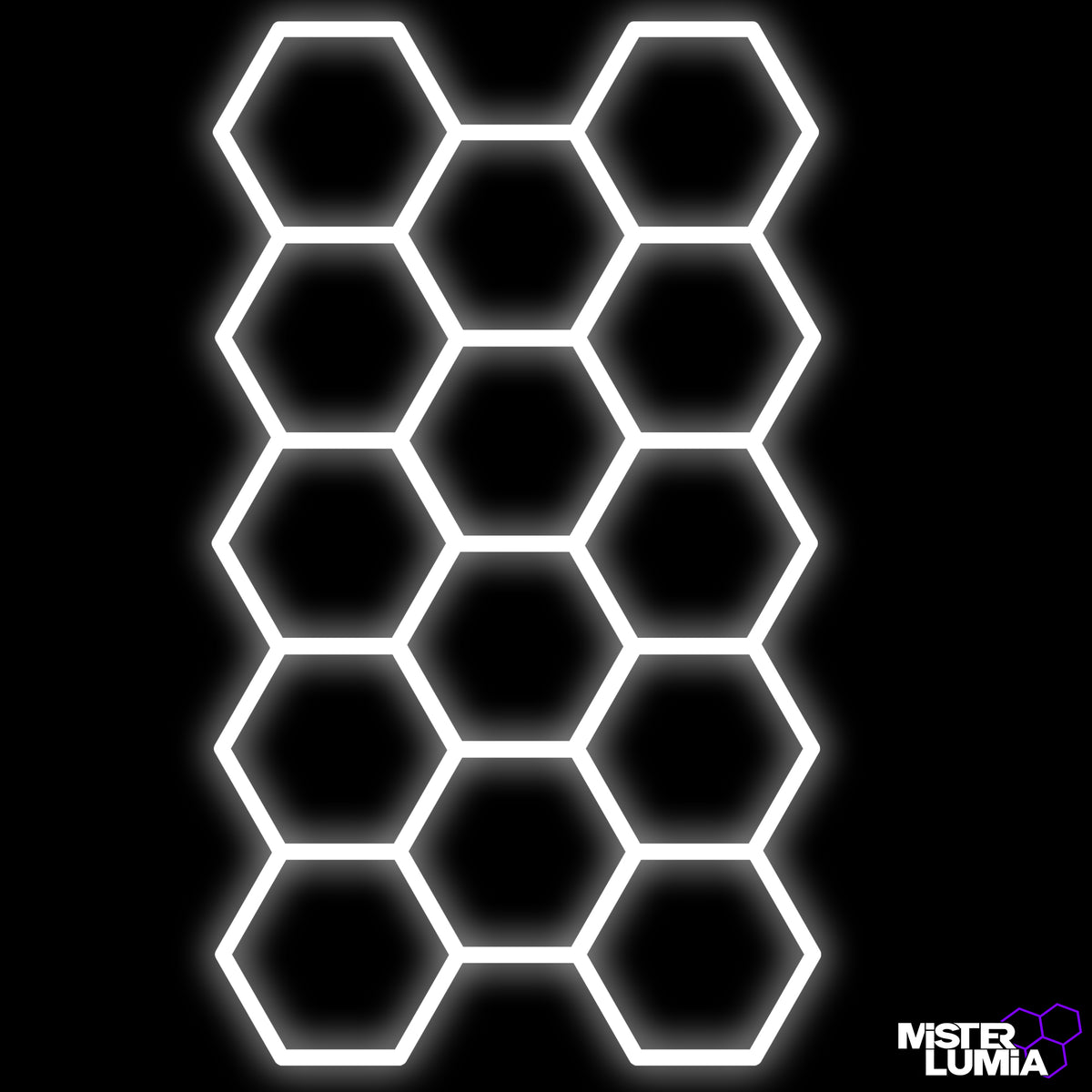 Luminaire LED hexagonal Quadris 398 × 230 cm – Mister Dalle