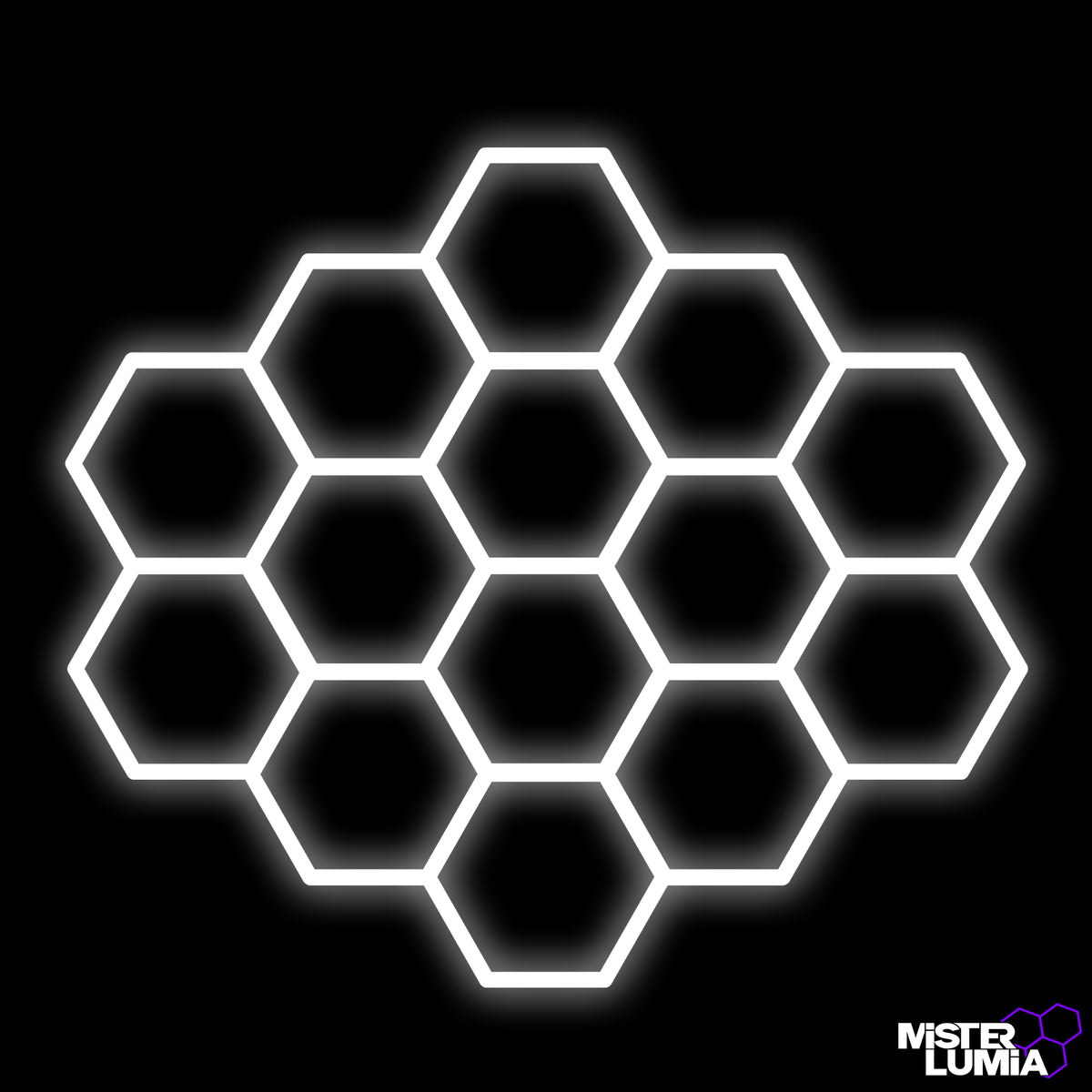 Luminaire LED hexagonal Tessarion 319 × 368 cm – Mister Dalle