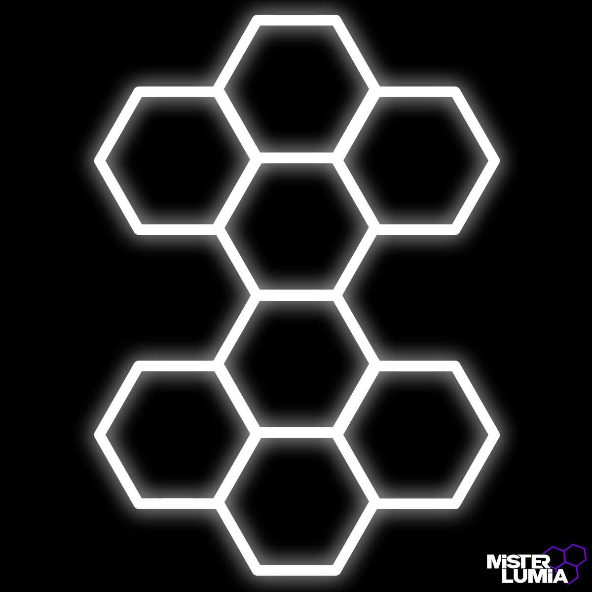 Luminaire LED hexagonal Vornex 319 × 230 cm – Mister Dalle