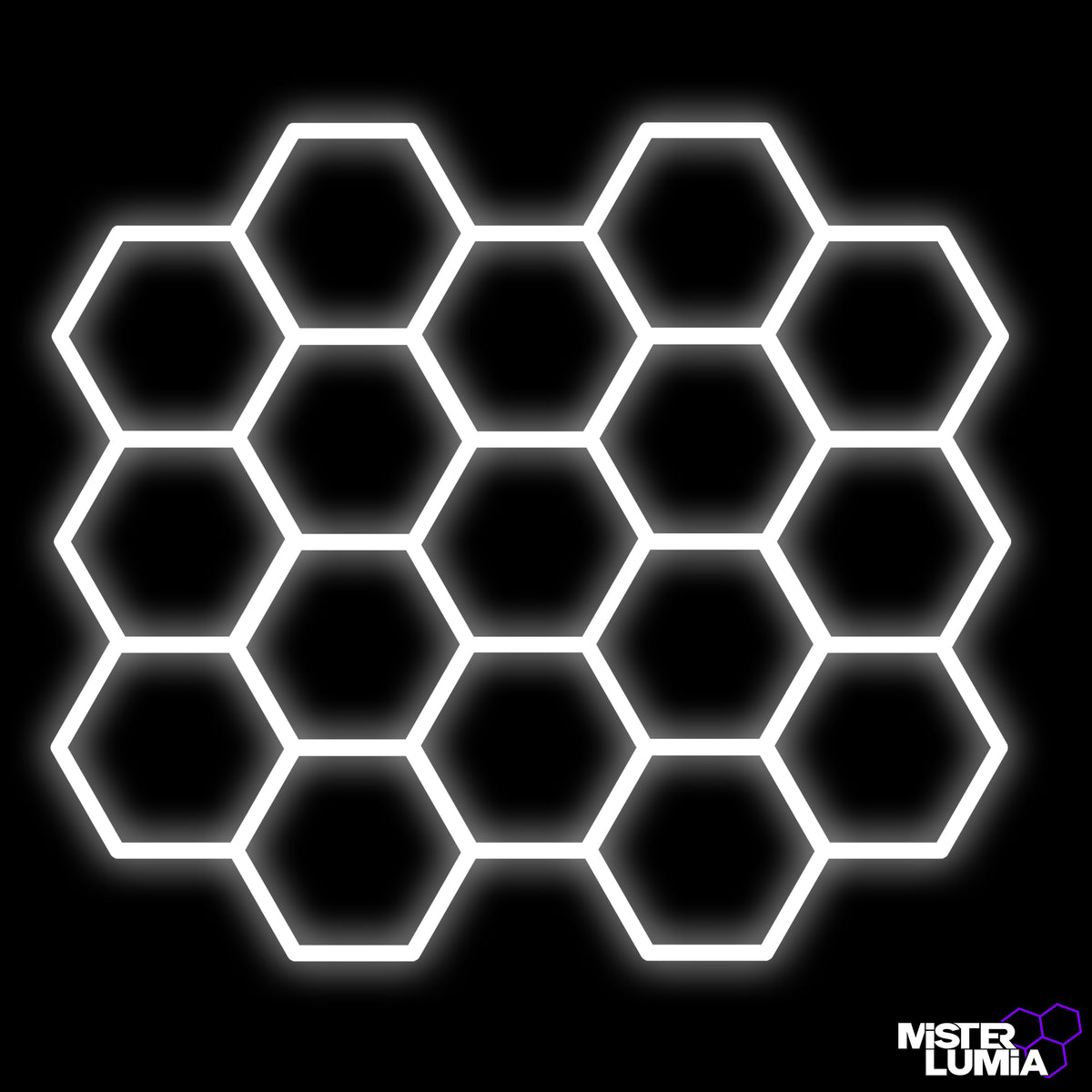 Luminaire LED hexagonal Zphyx 319 × 368 cm – Mister Dalle